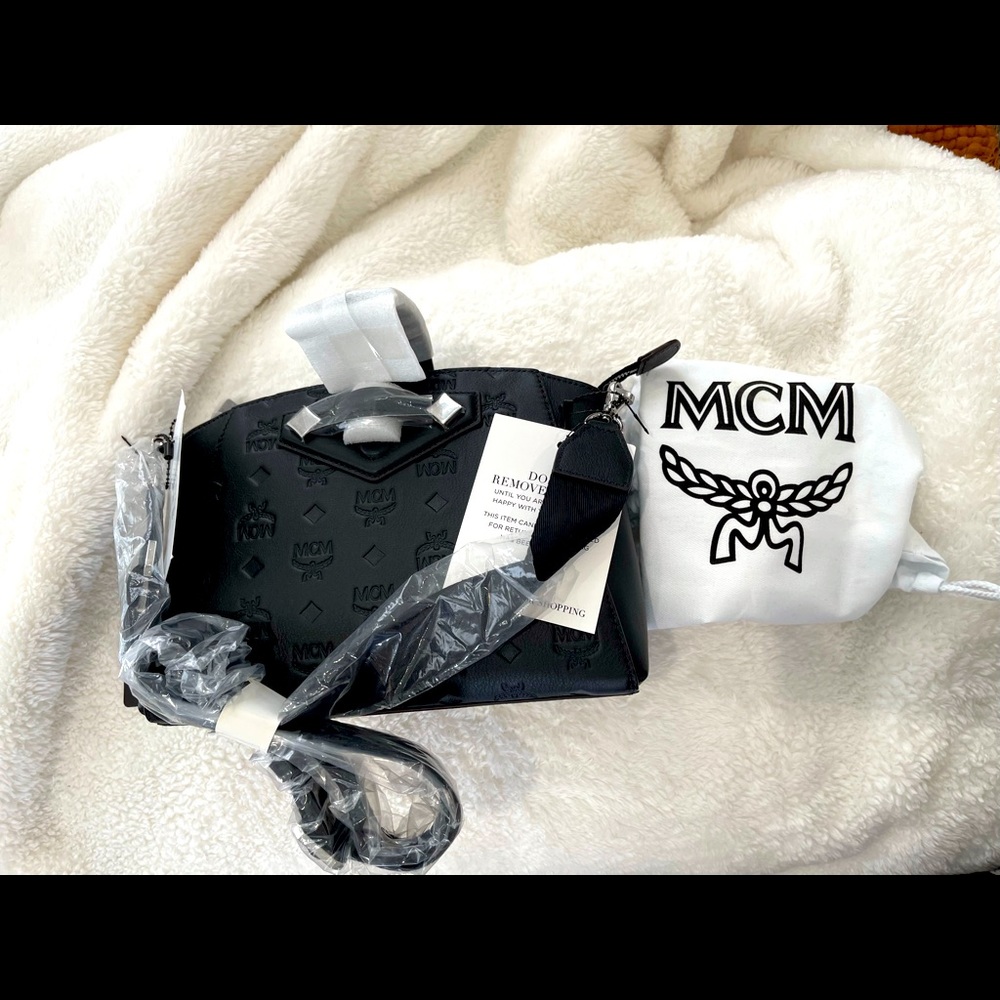 MCM Essential Crossbody Bag (Monogram Leather)